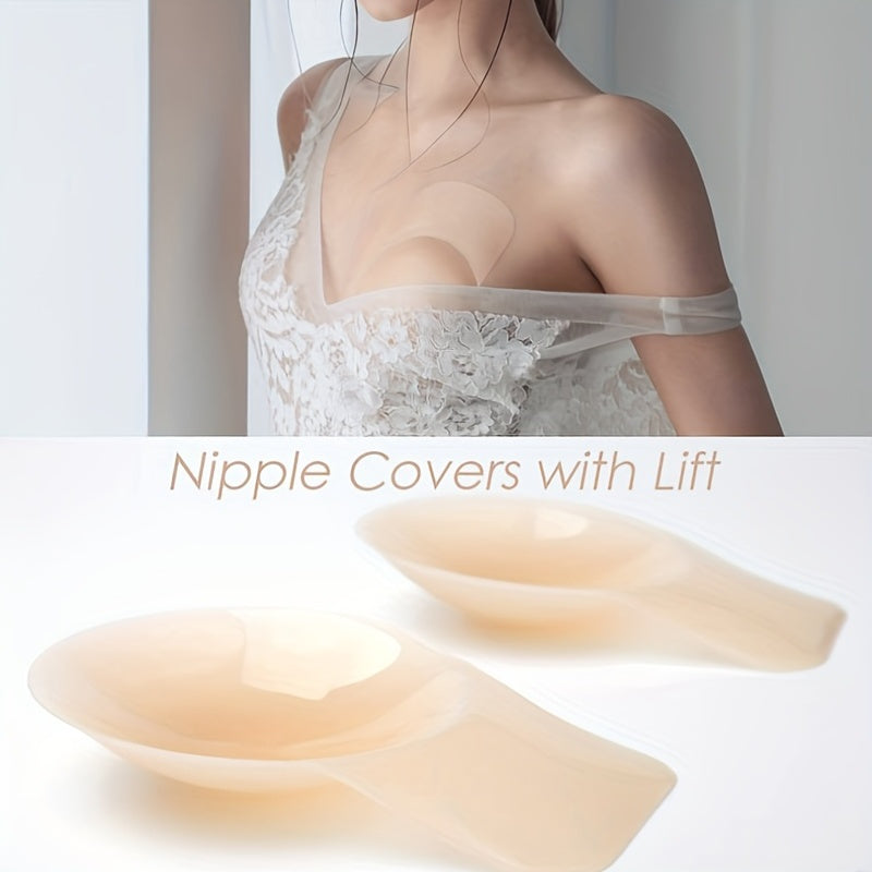 Lifting Silicone Nipple Covers, Invisible & Self-Adhesive