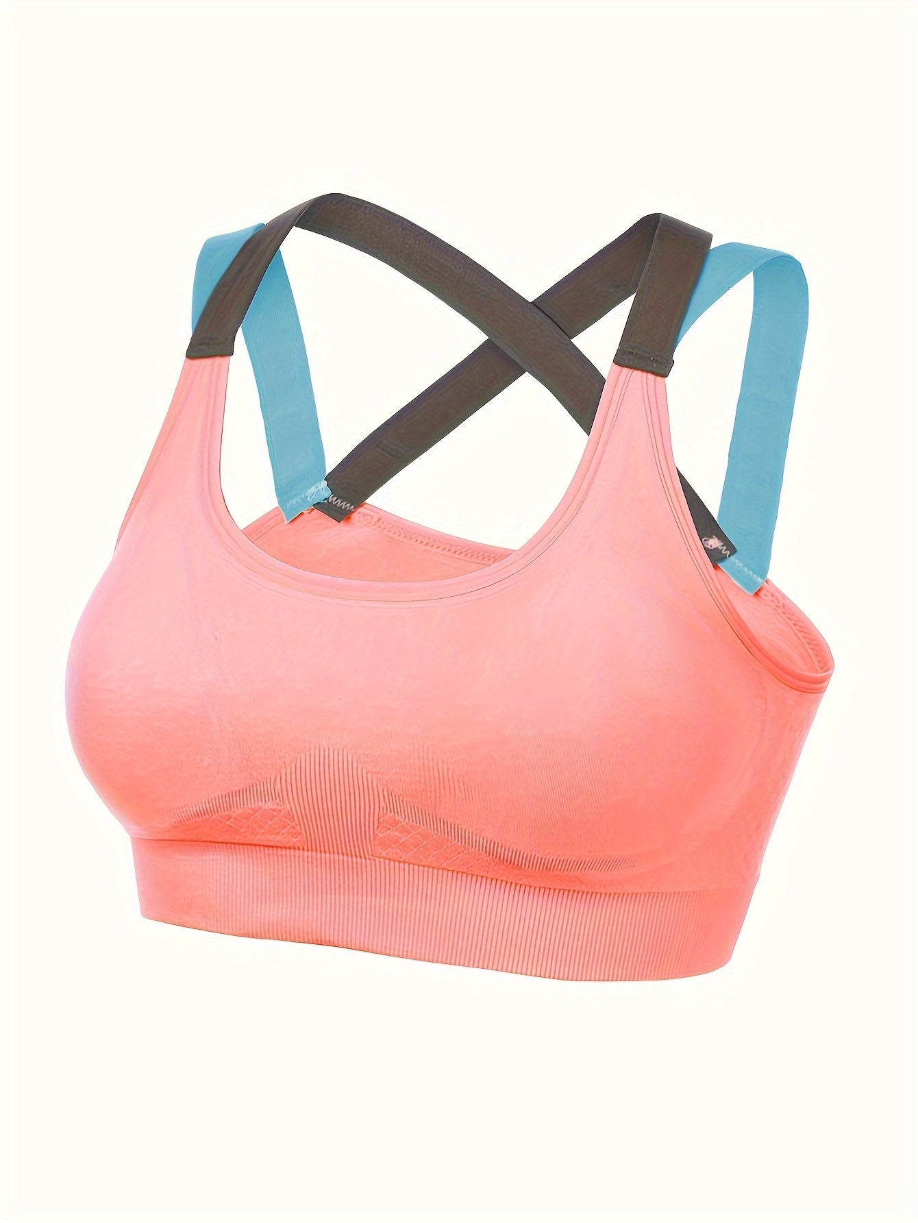 Seamless Solid Sports Bras - Comfy & Breathable for Running