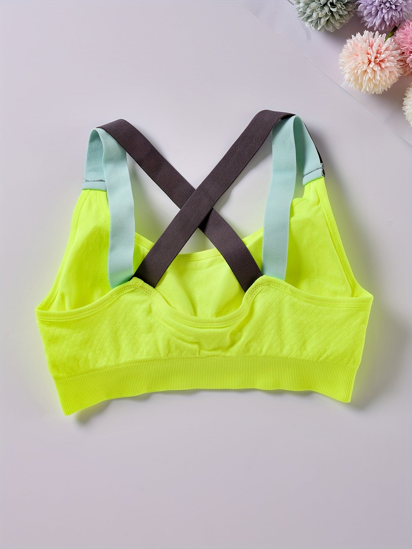 Seamless Solid Sports Bras - Comfy & Breathable for Running