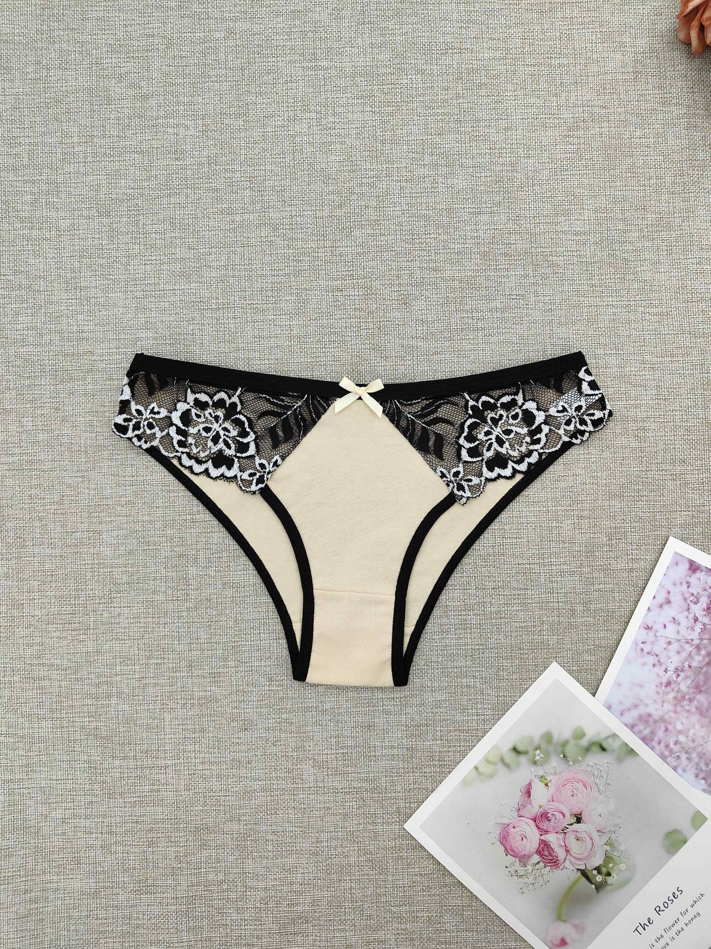 6pcs Soft Floral Lace Briefs