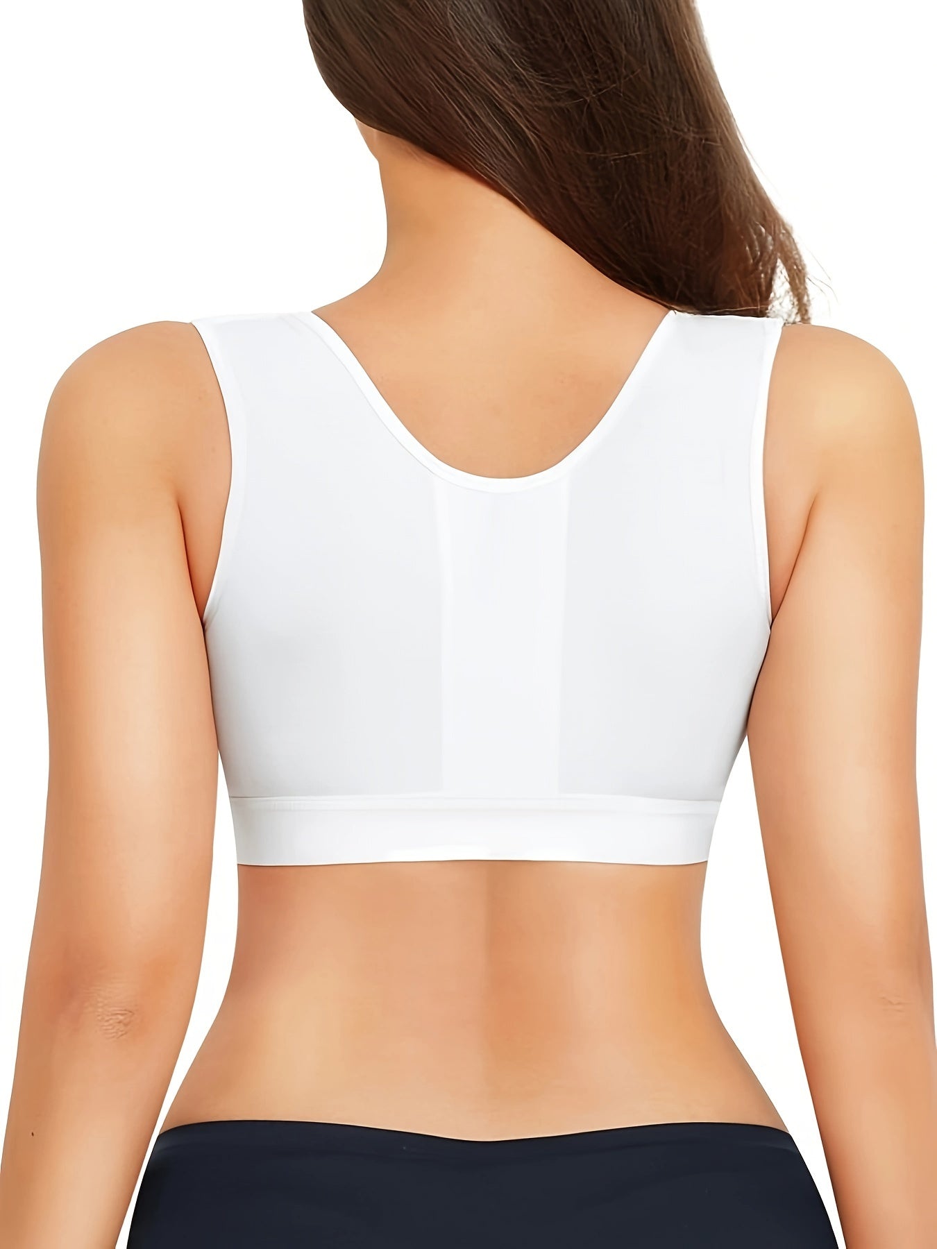 Front Buckle Bra - Comfy & Breathable Racer Back Sports Bra