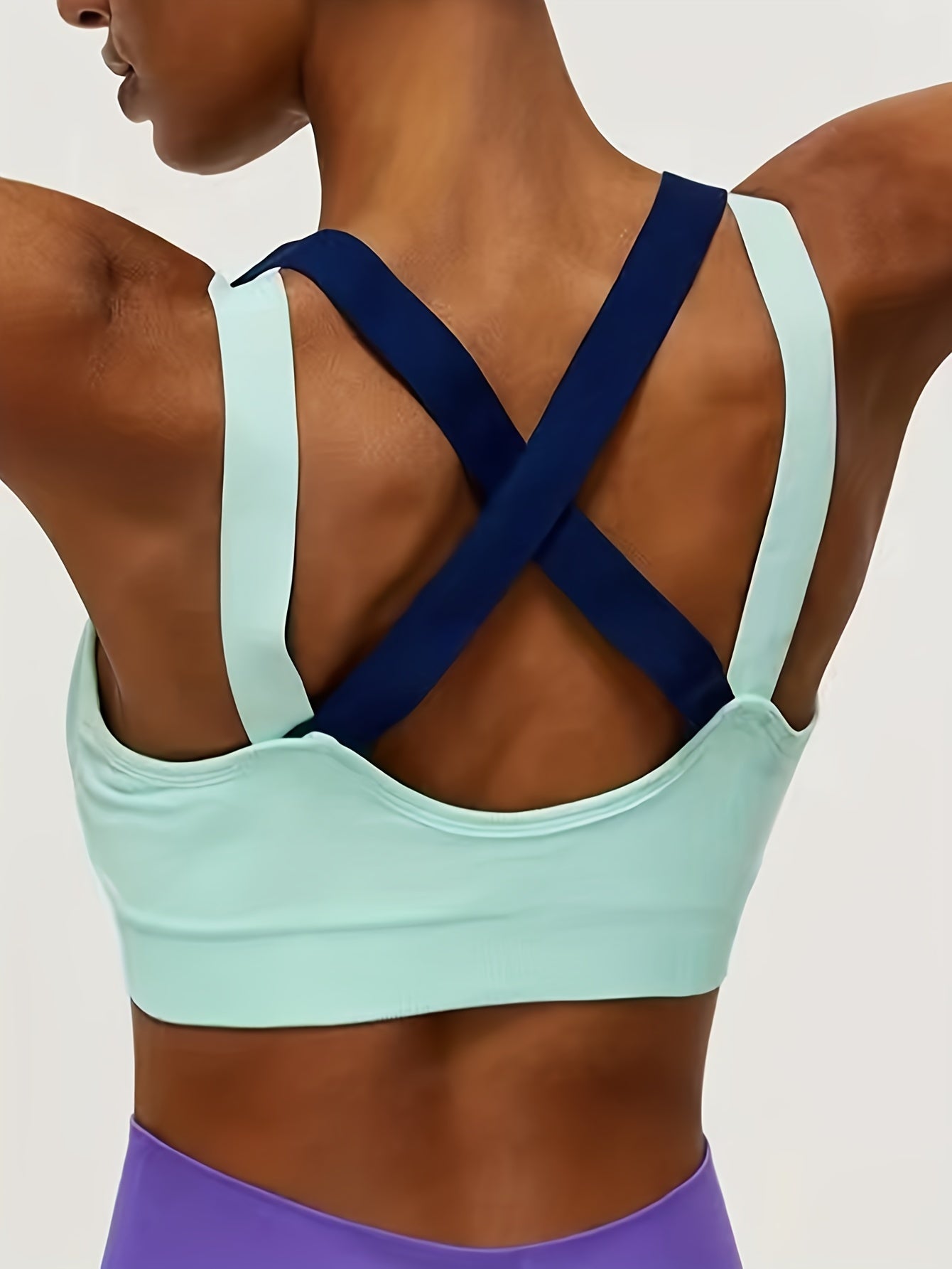 Seamless Solid Sports Bras - Comfy & Breathable for Running