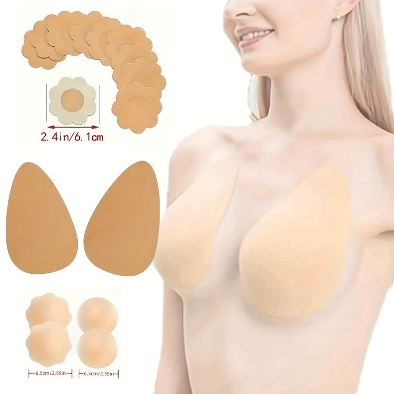 Invisible Stick-On Lift Bra, Wireless & Opaque, Seamless