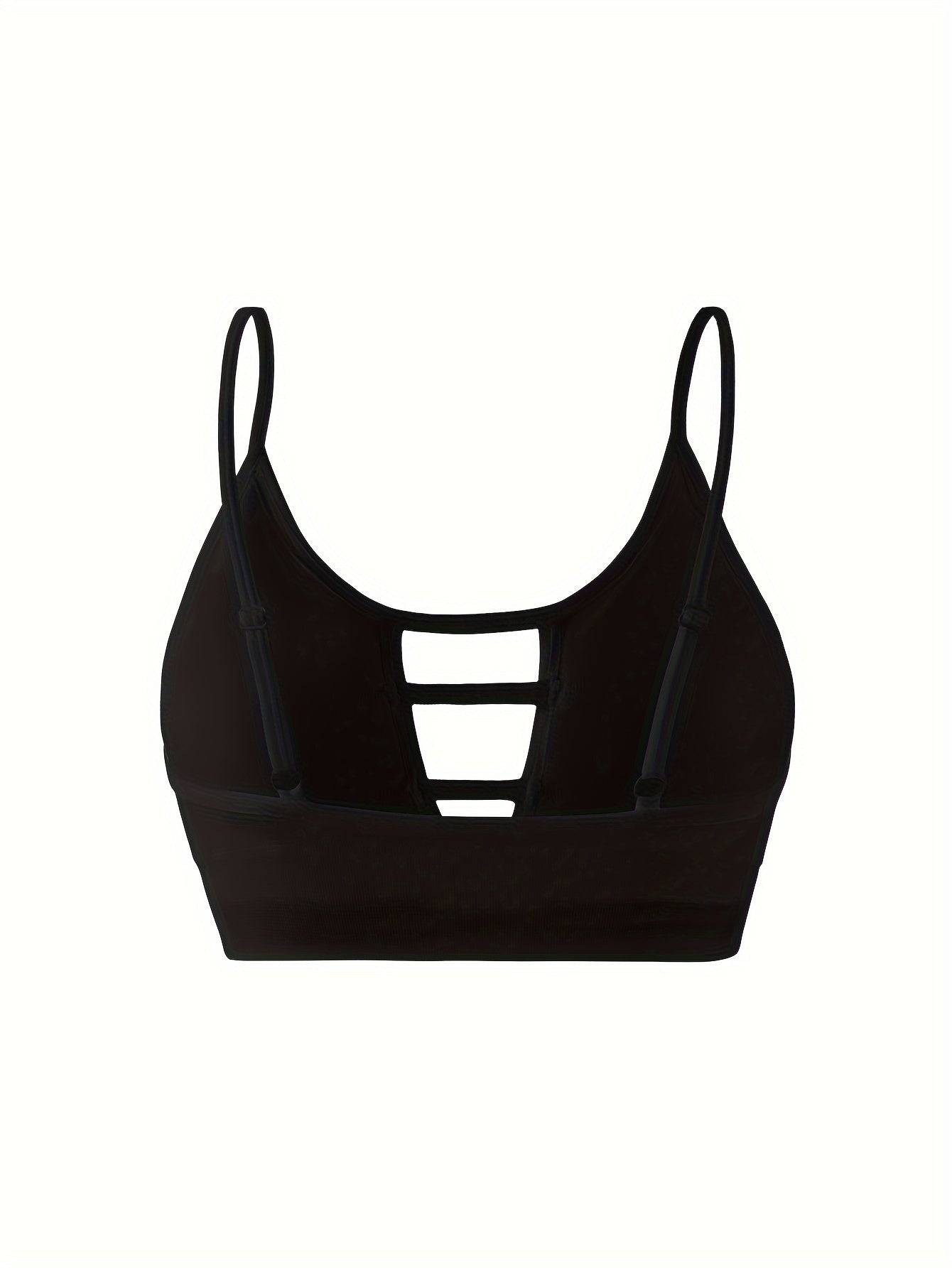 High-Support Seamless Sports Bra with Cut-Out Design