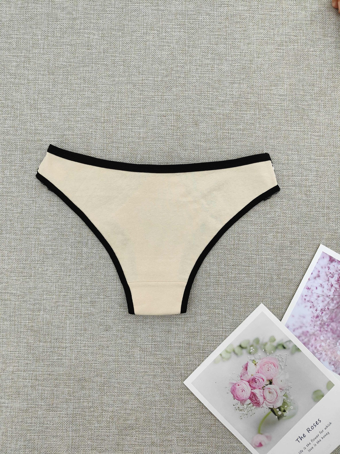 6pcs Soft Floral Lace Briefs