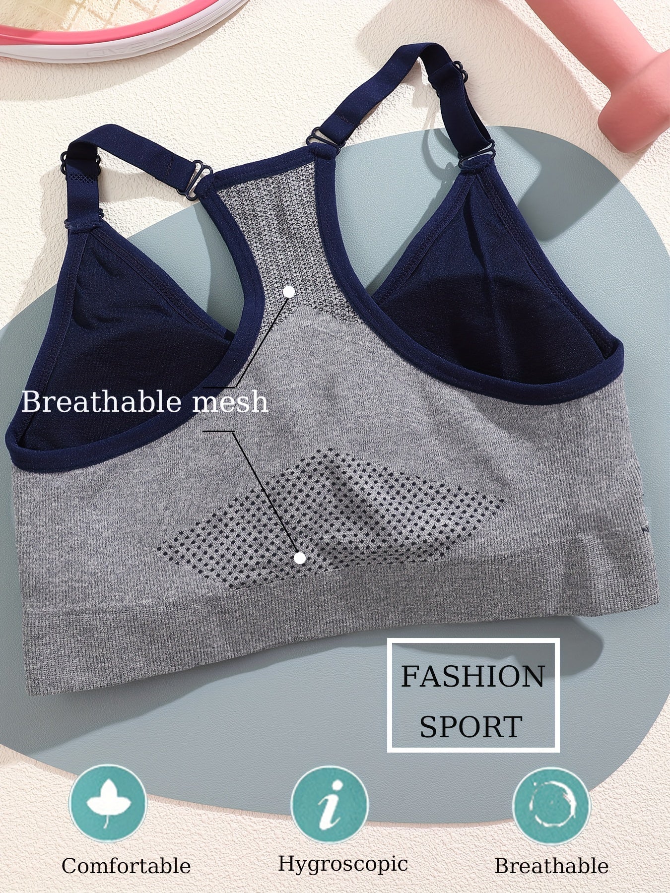 Wireless Sports Bra - Comfy & Breathable for Running