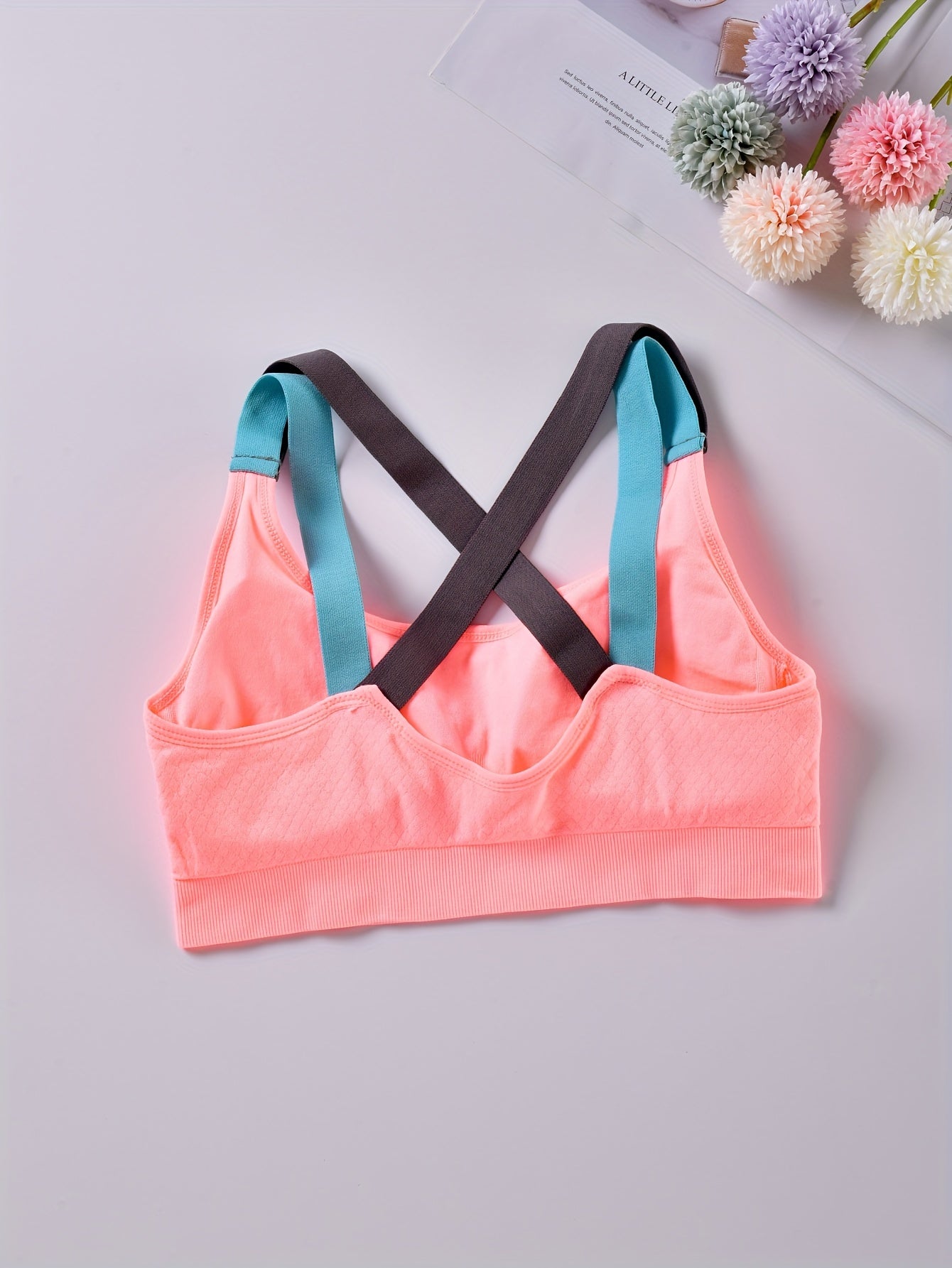 Seamless Solid Sports Bras - Comfy & Breathable for Running