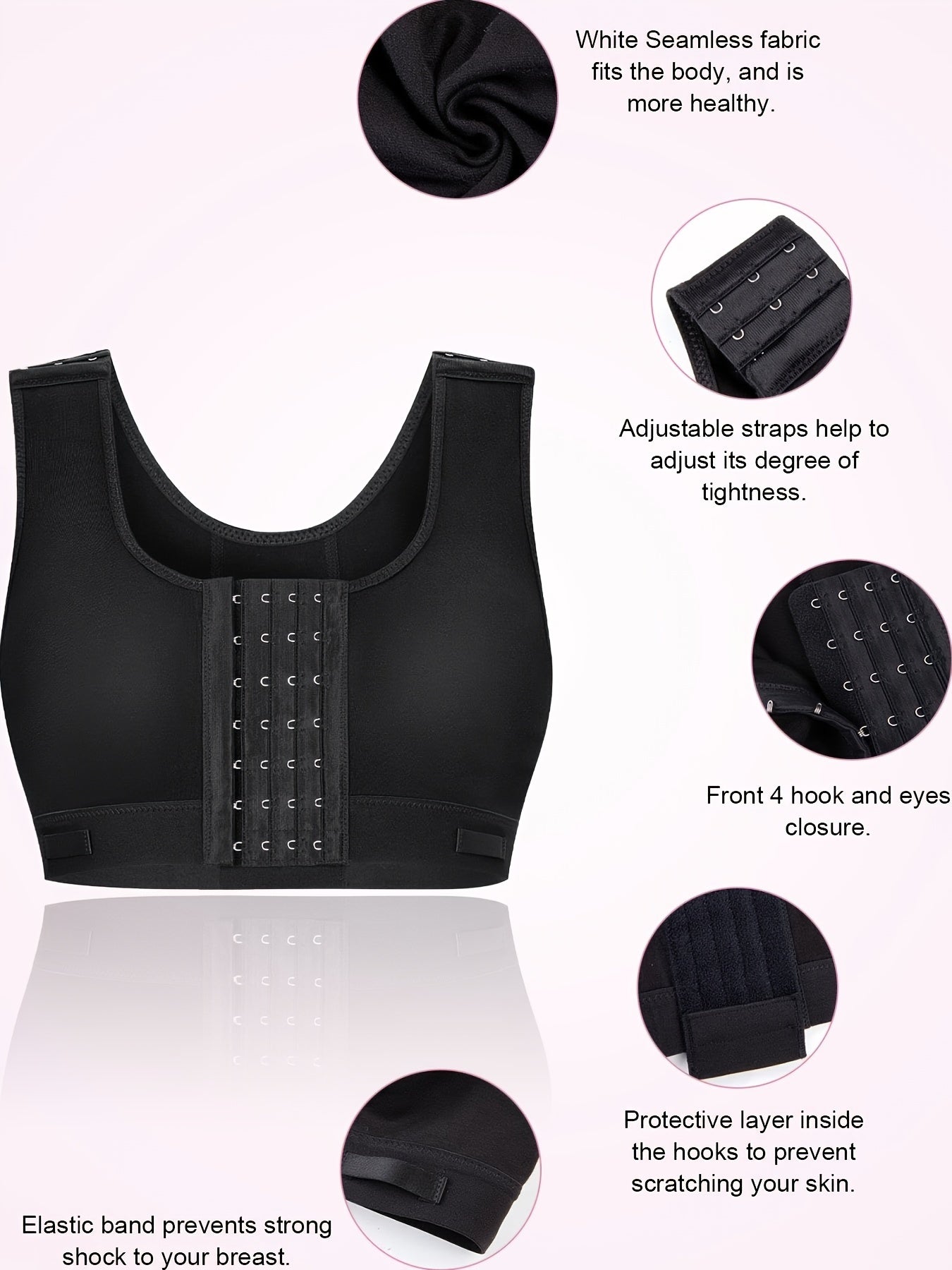 Front Buckle Bra - Comfy & Breathable Racer Back Sports Bra