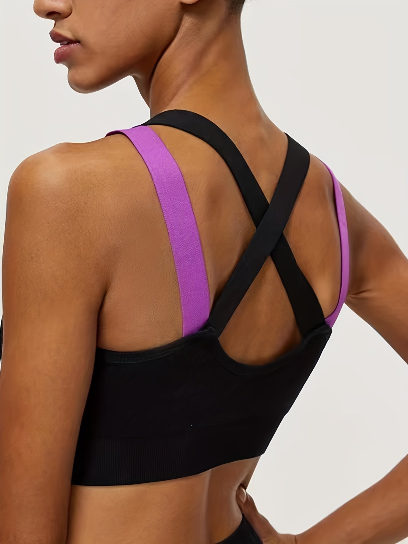 Seamless Solid Sports Bras - Comfy & Breathable for Running