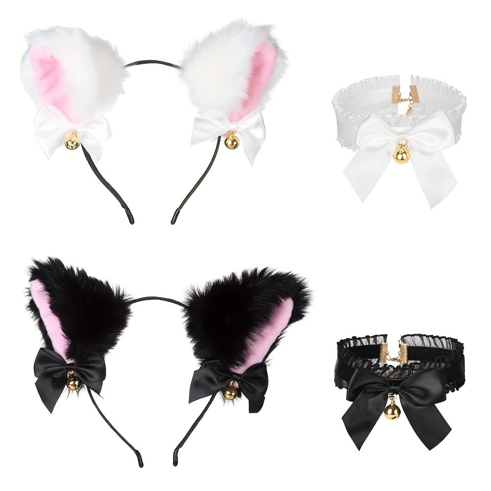 Women's Cat & Maid Cosplay Set for Parties & Halloween