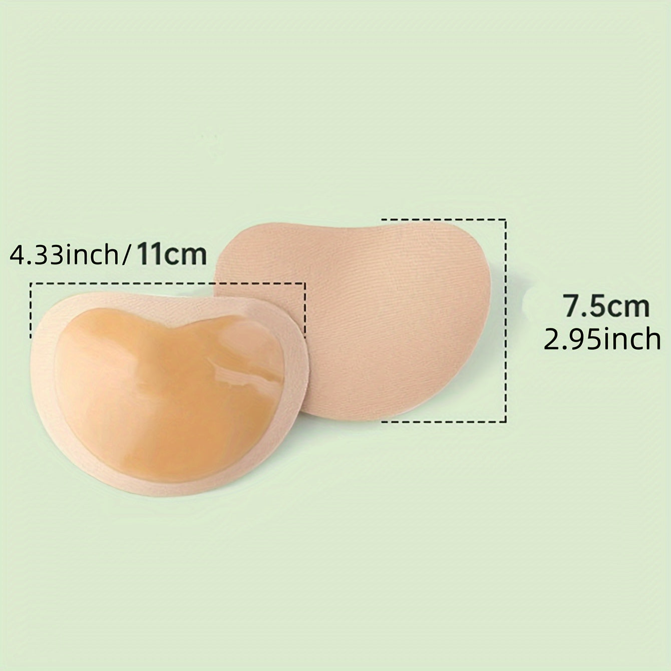 1 Pair Invisible Bra Insert Pads, Soft & Comfy