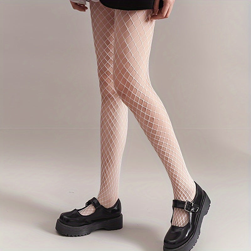 Women's Diamond-Pattern Fishnet Tights