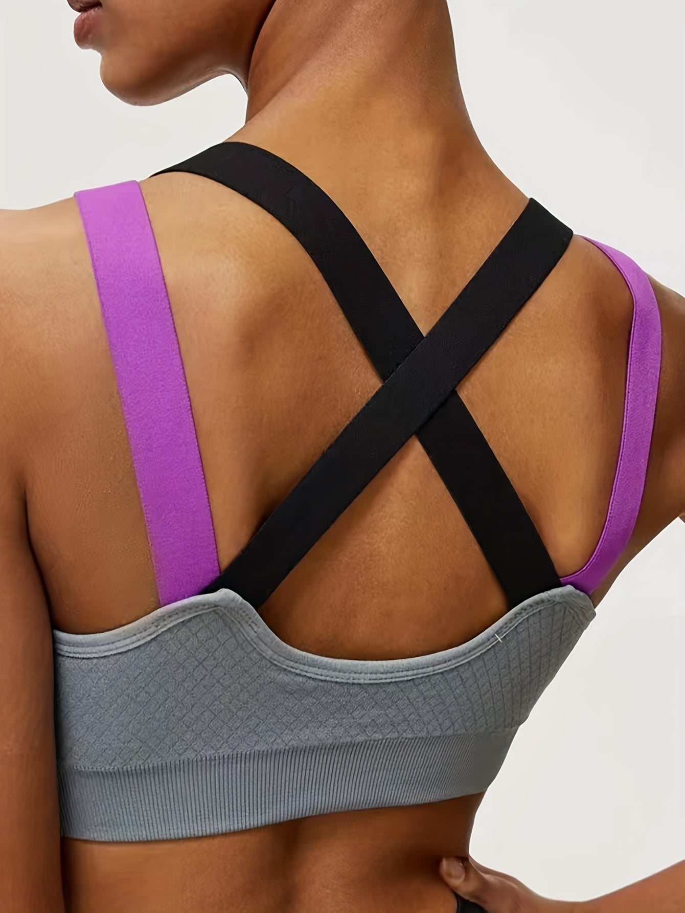 Seamless Solid Sports Bras - Comfy & Breathable for Running